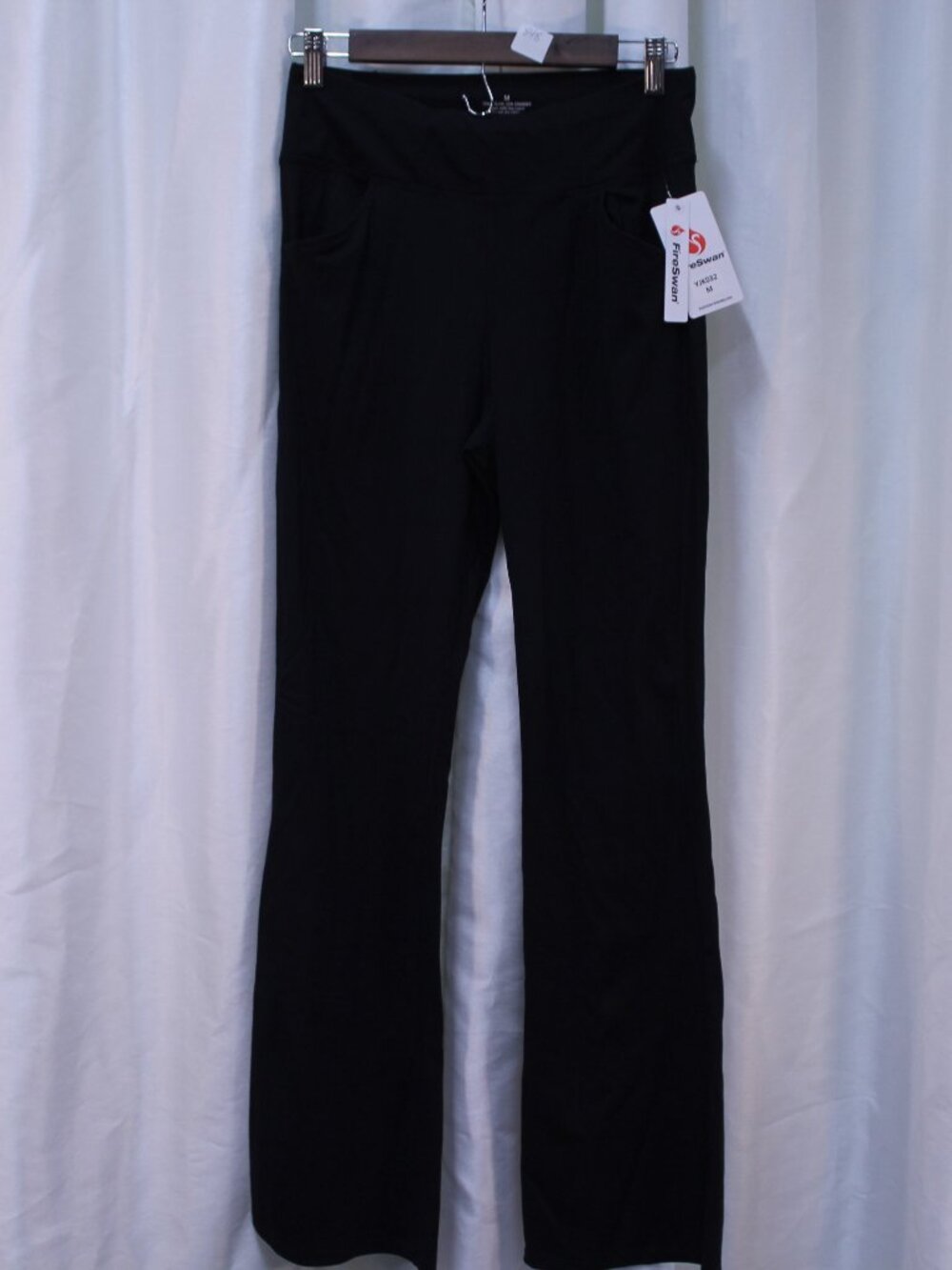 Elegant Black Flare Women's Pants